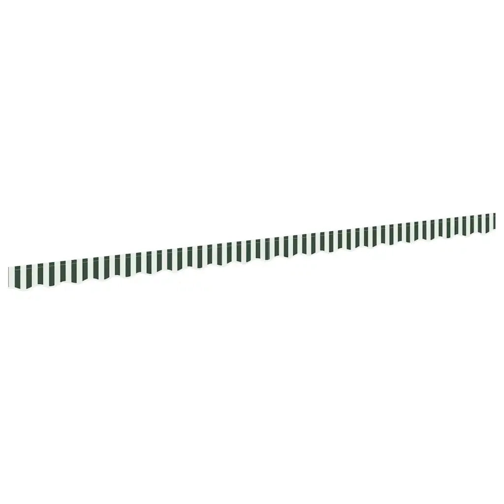 Tenda a Braccio Verde e Bianco 480 x 20 cm Tela 42000811