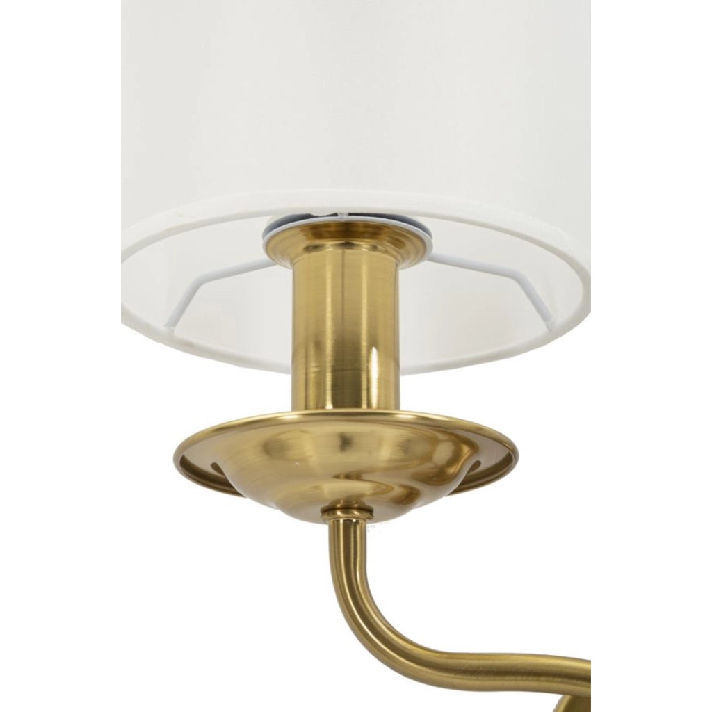 Lampada a Parete VKH911, Bianco, Tessuto, 35,5x17x43 cm
