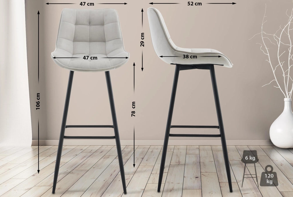 Barhocker Dartford Samt