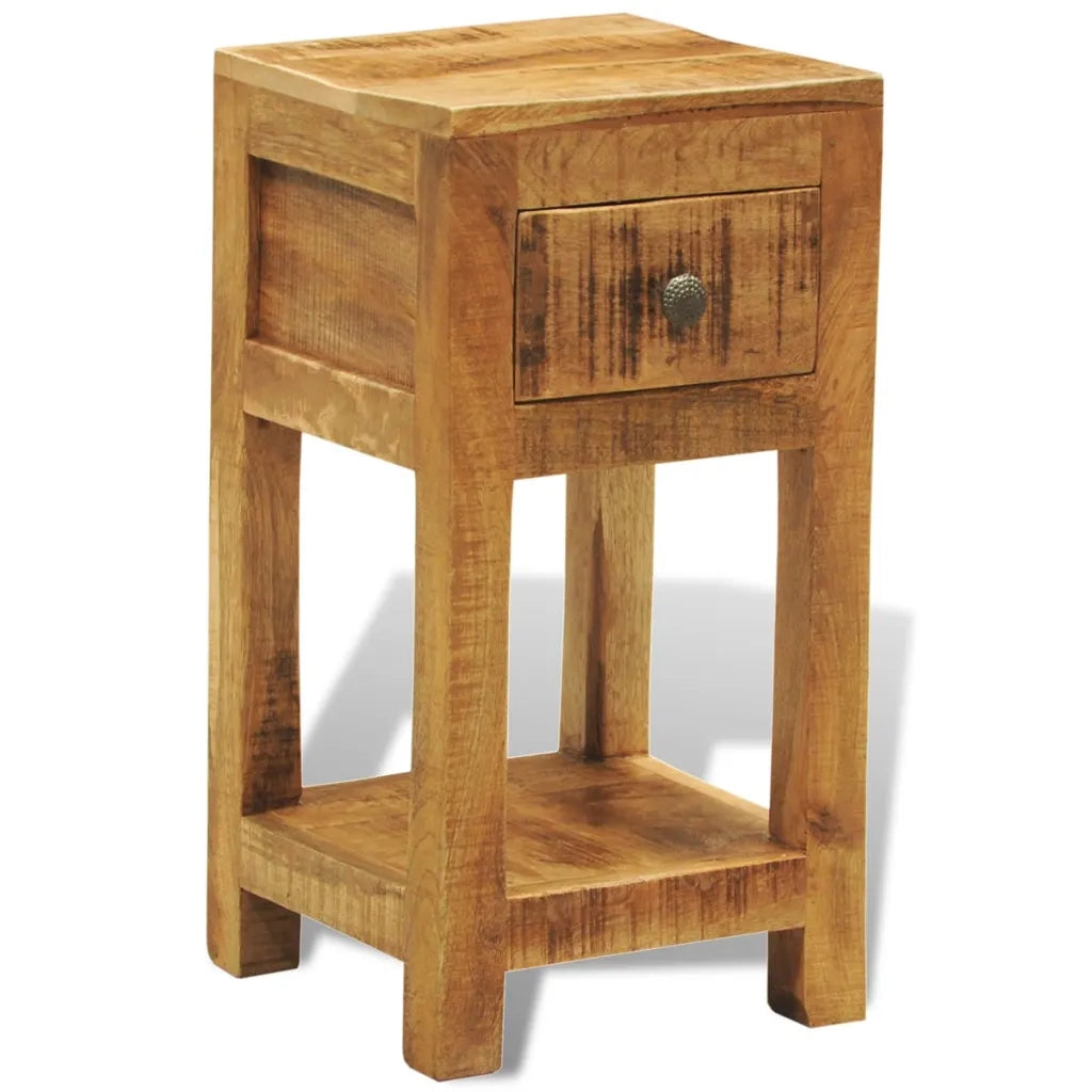 Comodino con 1 Cassetto in Legno Massello di Mango  cod mxl 30803
