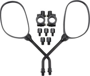 Specchietto retrovisore per motocicletta - Nero - Accessori per scooter - Specchietti di sostituzione