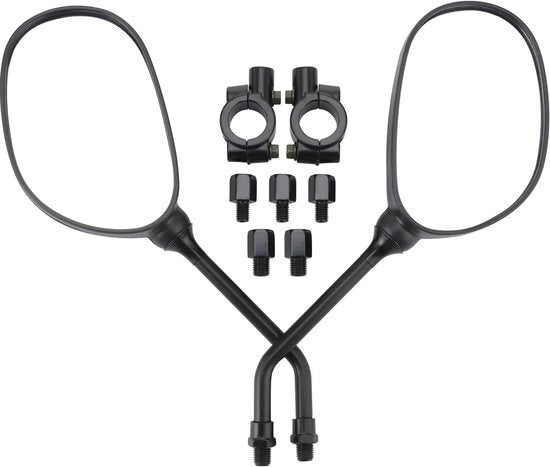 Specchietto retrovisore per motocicletta - Nero - Accessori per scooter - Specchietti di sostituzione