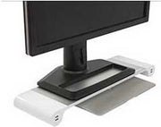 Sostegno Ergonomico per Monitor con 4 Porte USB di Ricarica per Scrivania