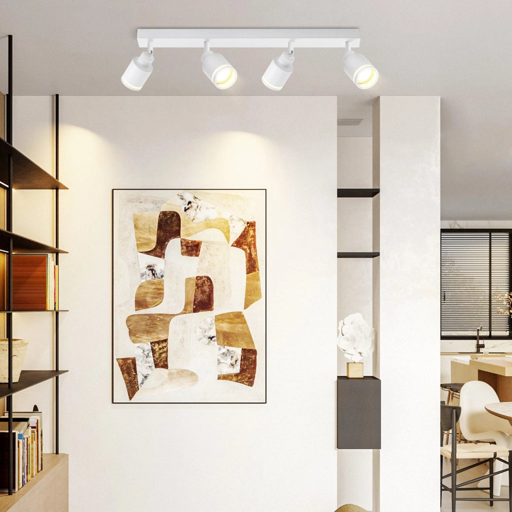 ZMH Faretto da soffitto 4 fiamme giratori per cucina ufficio camera letto