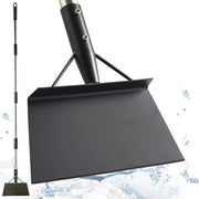 Manico da 152 cm con manubrio piatto per spazzaneve per la pavimentazione stradale - zappa per neve pesante - zappa multifunzionale per giardini all'aperto