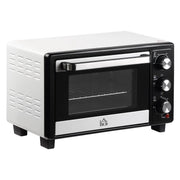 FORNETTO ELETTRICO 16L TEMPERATURA REGOLABILE E TIMER 3 METODI DI COTTURA E ACCESSORI 1400W 44X32X28 CM BIANCO