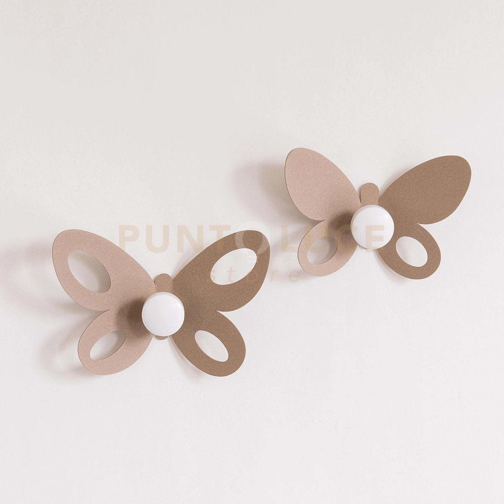 Set ganci appendiabiti di design Butterfly (2pz) Beige