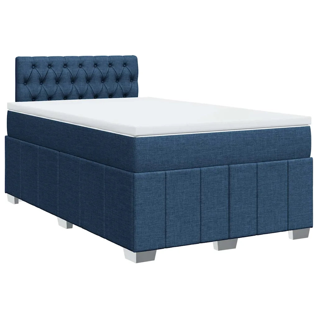 Giroletto a Molle con Materasso Blu 120x200 cm in Tessuto 3289348