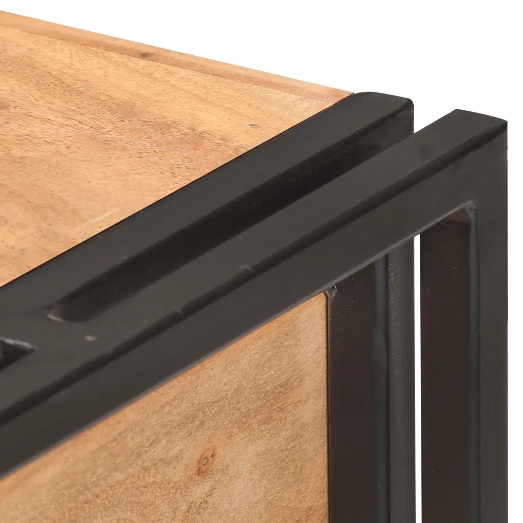 Credenza 120x30x75 cm in Legno Massello di Acacia 321803