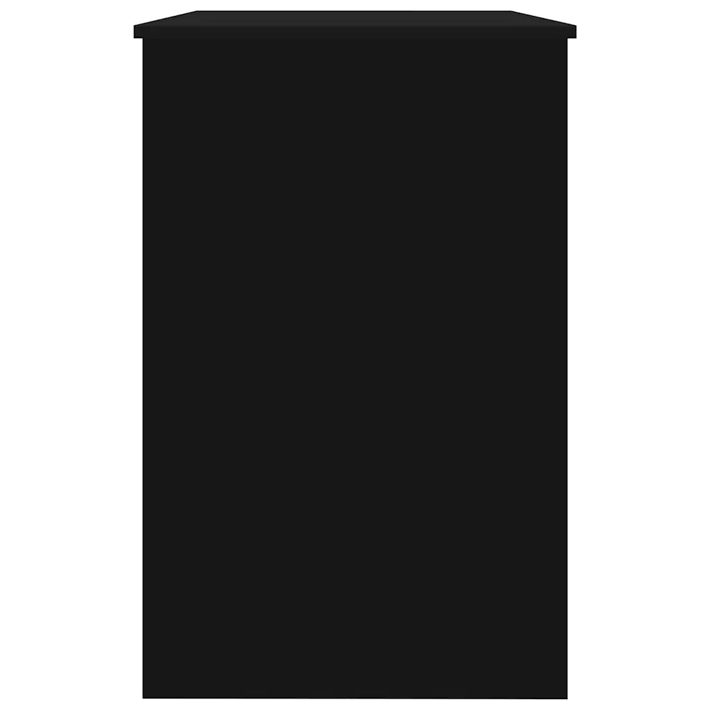 Scrivania-Scrivanie per ufficio e studio-Scrittoio Nera 100x50x76 cm in Legno Multistrato 721981