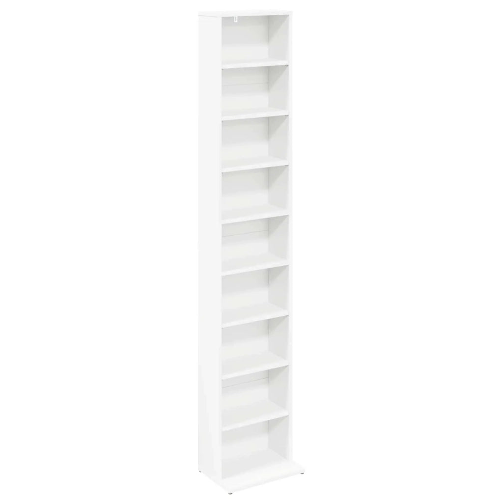 Mobile per CD Bianco 33 x 23,5 x 175 cm Legno ingegnerizzato 8012642