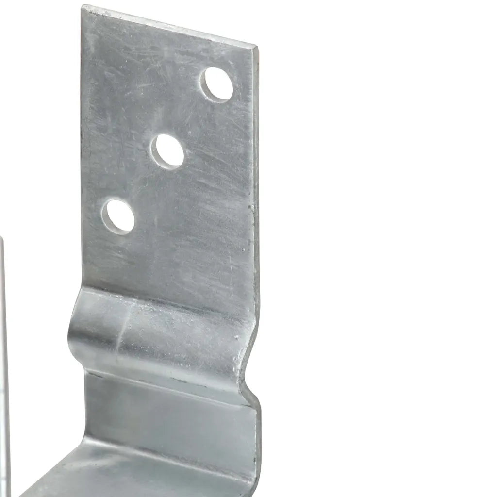 Picchetti per Recinzione 12 pz Argento 7x6x15cm Acciaio Zincato 145328