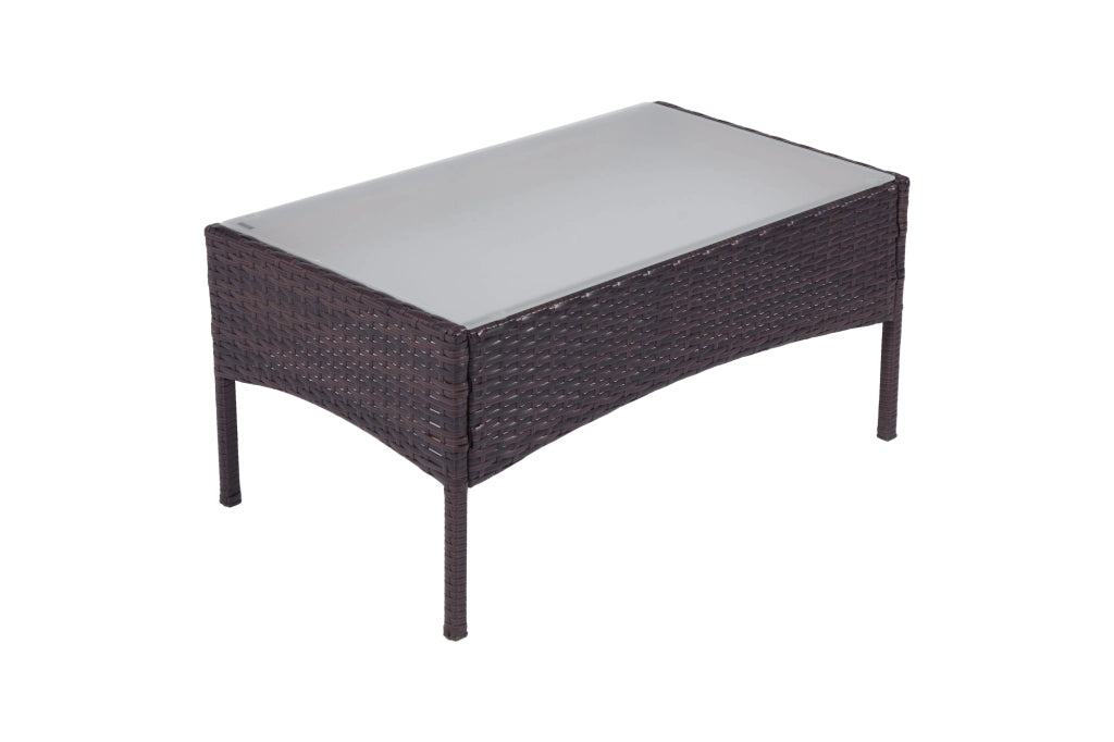 Salotto da giardino in rattan, set di divani da esterno in polyrattan marrone - Erica - RT-E09ZB