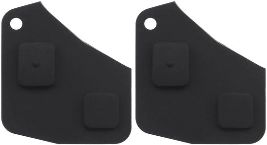 Pulsante Remoto 2 Bottoni - Portachiave - Protezione a Gomma - Compatibile con Toyota - Leggero e Duraturo - 2 Pezzi