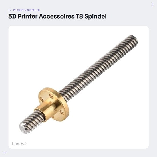 Trazione a vite T8 a 100 mm con vite a trapezio in acciaio inossidabile - viti e bulloni - resistente alla corrosione - facile da installare - chiave a vite