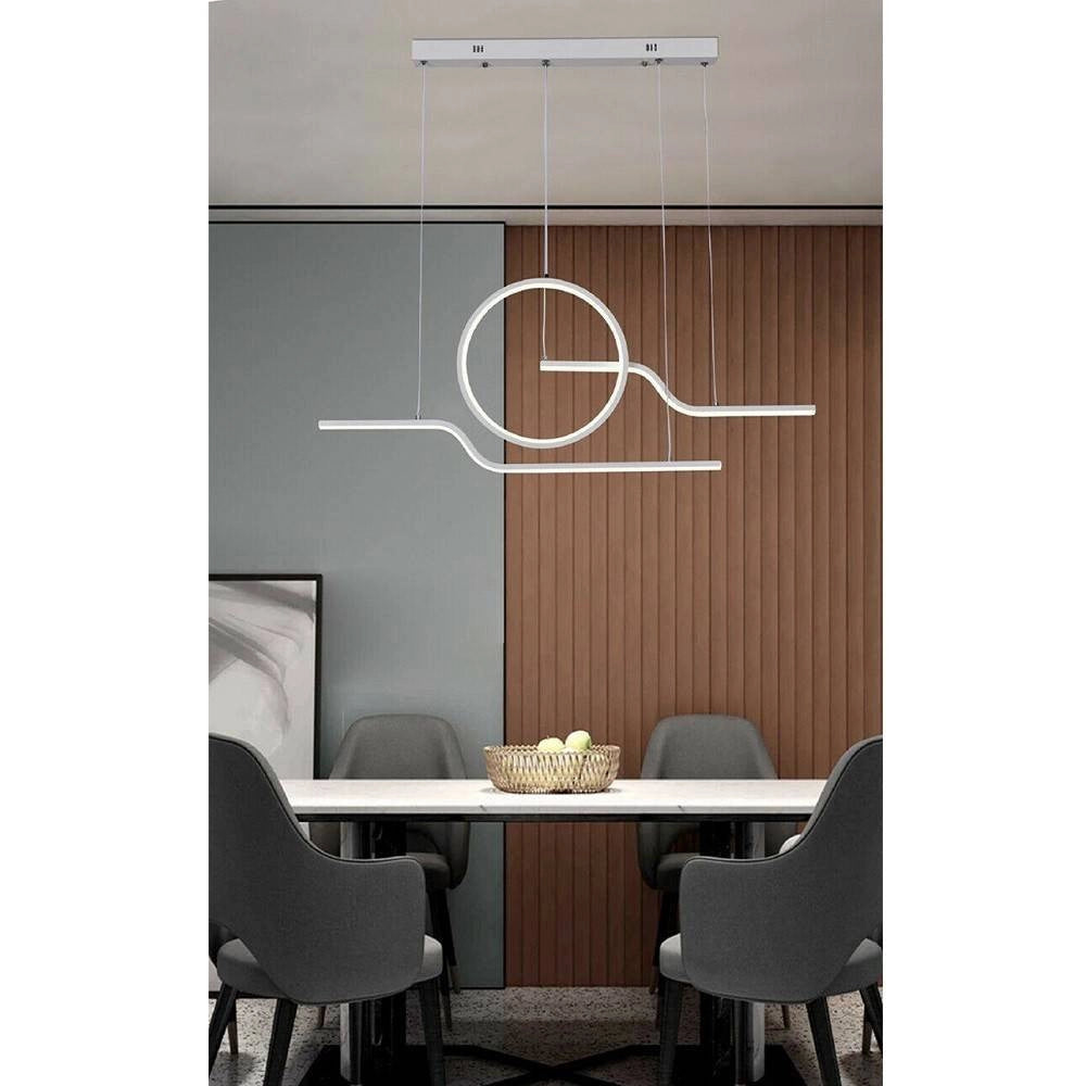 Trade Shop - Lampadario Led 32watt Lampada Stile Contemporaneo Moderno Luce 6500k 4000k A44-b -