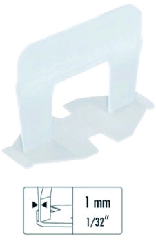 Raimondi BASE LIVELLANTE CON FERITOIA PER CUNEO PER PIASTRELLE 3/12 MM H mm. 12  fuga mm.1 - 300 pz.