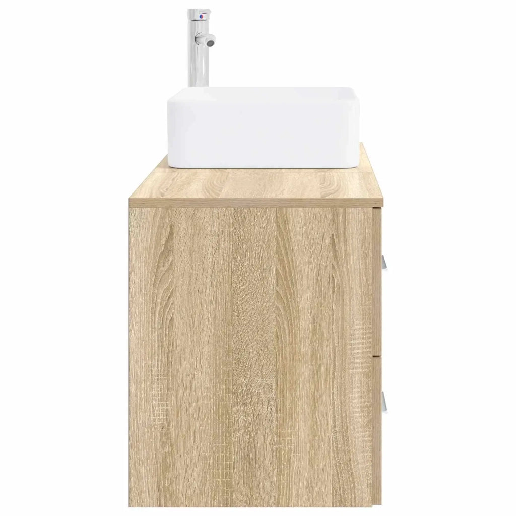 Set di mobili per il bagno 2 pz Rovere Sonoma 3403978