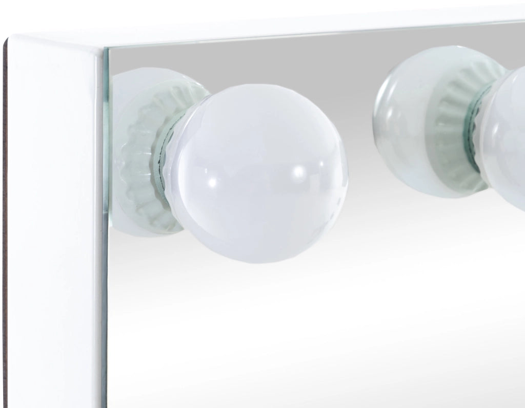 Specchio per trucco con luci Palmdale bianco