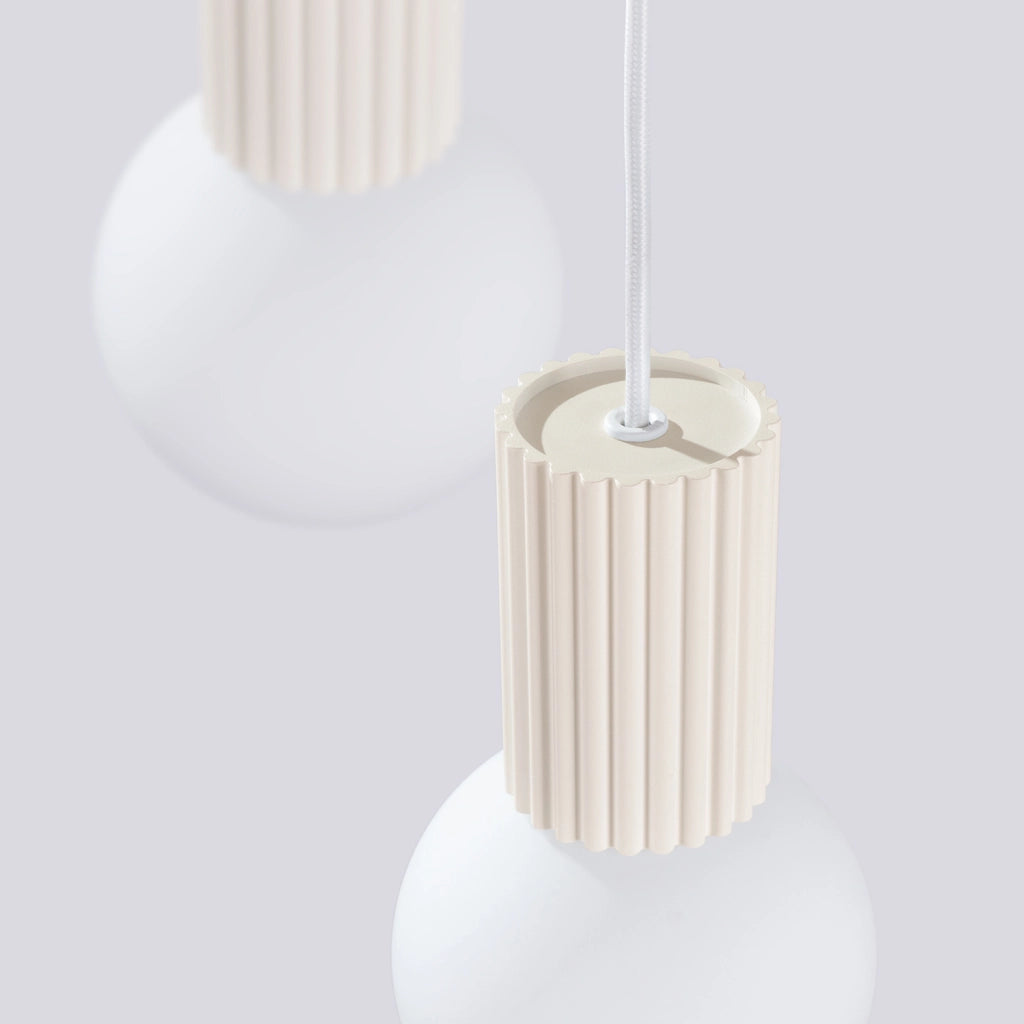 Lampada a sospensione SFERA beige 3 sfere G9 Pure Lume