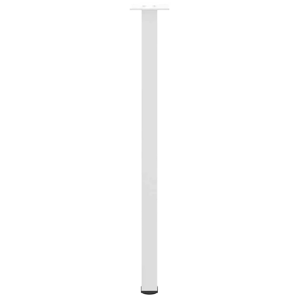 Set di 4 gambe per tavolo consolle regolabili moderne 72 x 72 x 74 cm in acciaio bianco 02_0056754