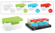 1 Pezzo Frigobox Contenitore Rettangolare My Home 100cl 17 x 11 x 7,4 cm 4 Colori