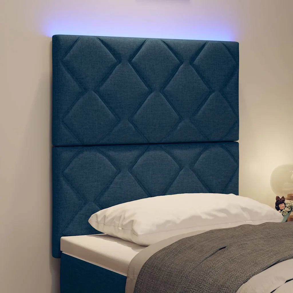 Testiera LED Blu 80 cm Tessuto 3338481