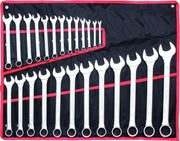 KIT SET 25 CHIAVI FORCHETTA A STELLA COMBINATE IN ACCIAIO FISSE POLIGONO INGLESI