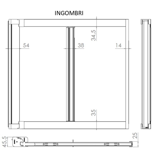Zanzariera a Rullo Riducibile Laterale 140 x 250 Marrone 8017