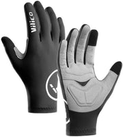 Manicure per bicicletta - M - Larghezza palmo 8-8,5 cm - Lunghezza dito medio 7,5-8 cm - Circonferenza palmo 18-20 cm - Adatto per bicicletta, sport quotidiano, ecc. - Maniche per dita - Assorbe shock, respira e resiste allo sfregio