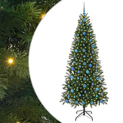 Albero di Natale | Decorazioni natalizie artificiale con 300 LED Verde 210 cm PE e PVC