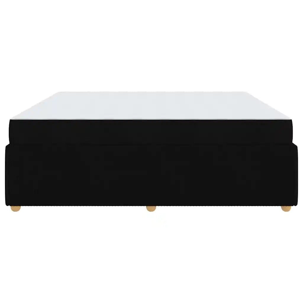 Struttura del letto con materasso Nero 200 x 200 cm Tessuto 3398433