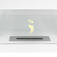 Camino a Bioetanolo da Terra Venus Free Standing Geometrico e Vetri Protettivi Serbatoio 850 ml in Acciaio Verniciato