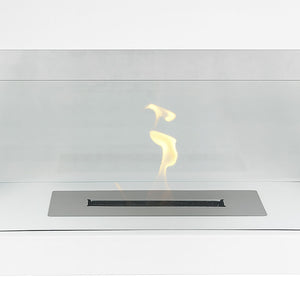 Camino a Bioetanolo da Terra Venus Free Standing Geometrico e Vetri Protettivi Serbatoio 850 ml in Acciaio Verniciato