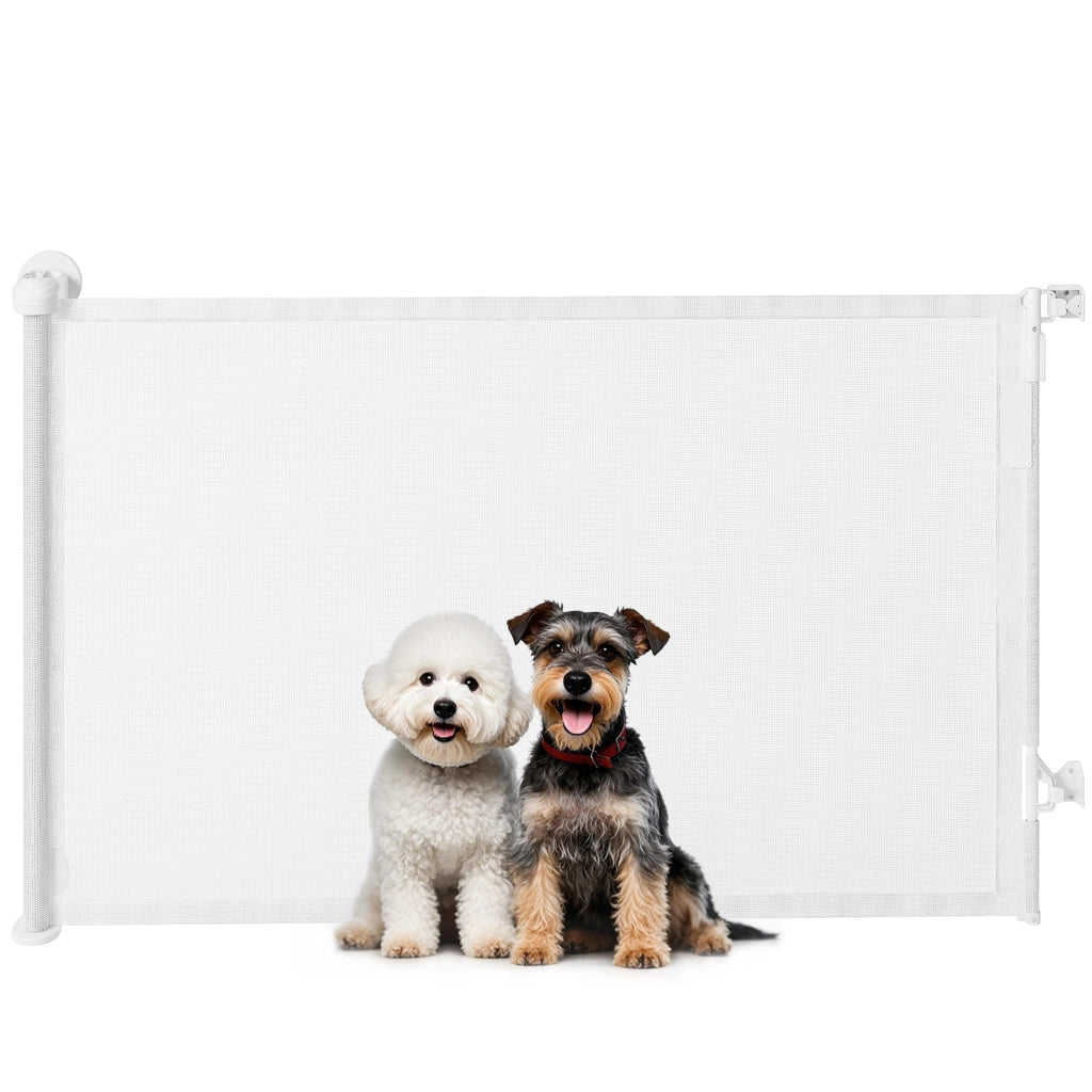 Cancello di sicurezza estendibile per scale e porte 0-140 cm ¨C Zephmum ¨C Bianco