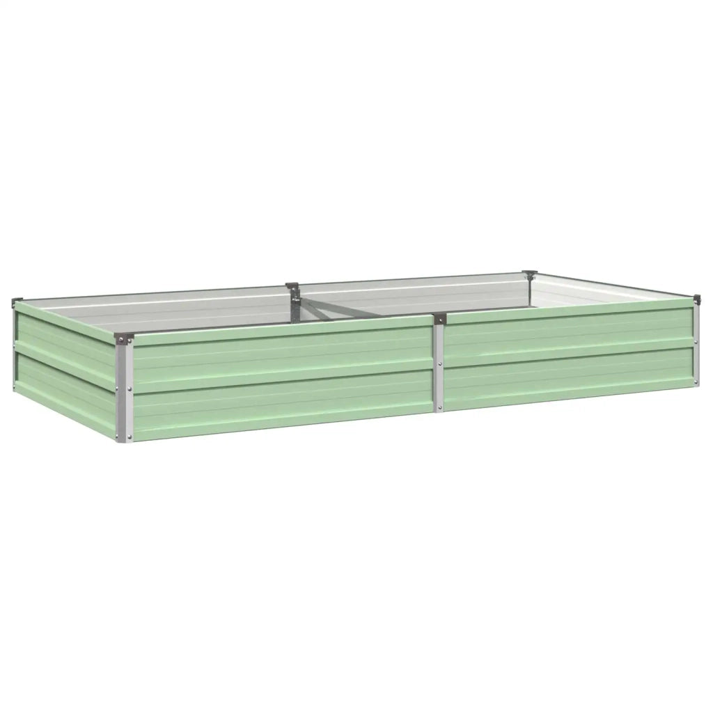 Letto rialzato da giardino Verde Pastello 160 x 80 x 24 cm 8006481