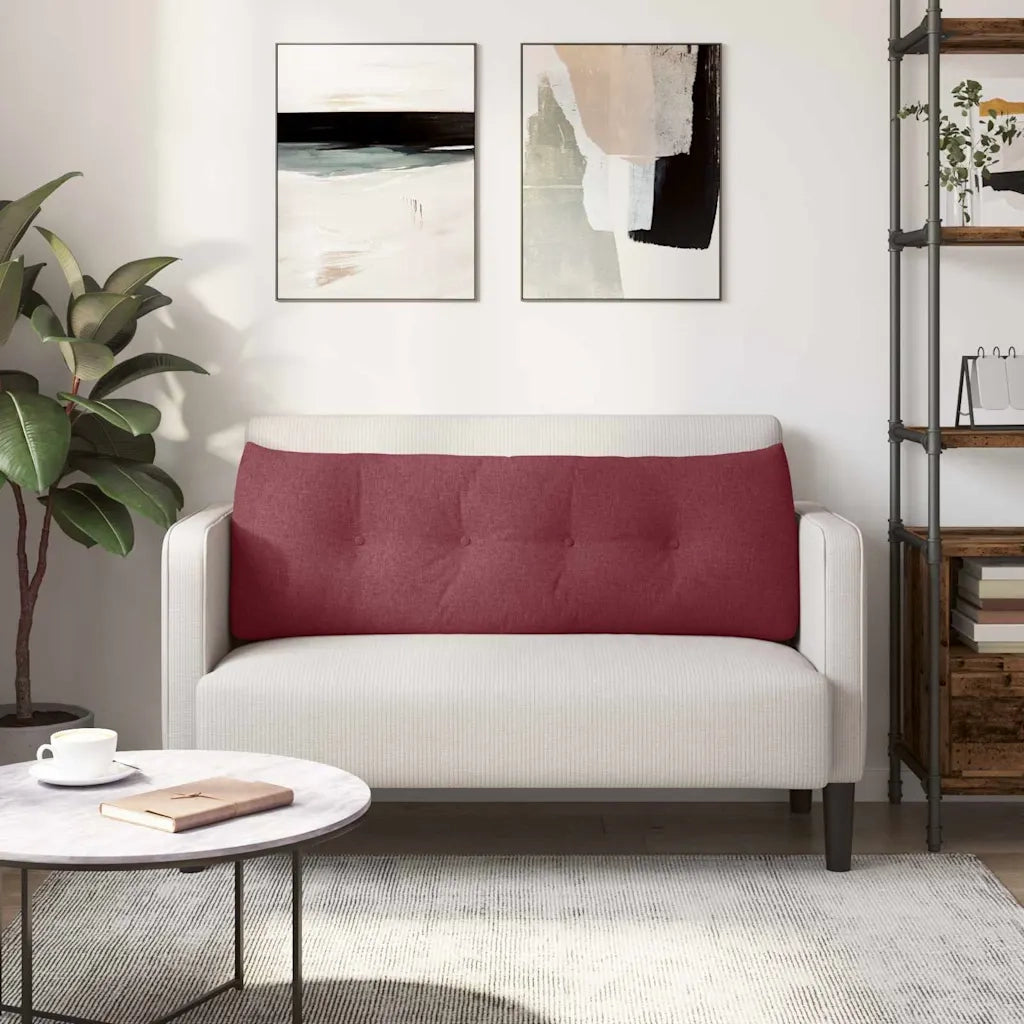 Cuscino per Schiena | Cuscino dorsale Rosso Vino 140 x 24 x 50 cm Tessuto
