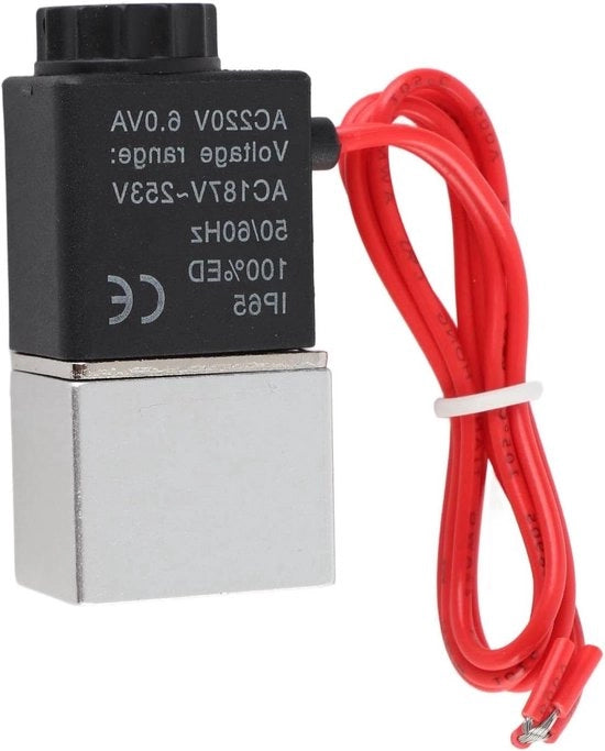2-stanze 2-via Valvola a Magnetoclinometro Pneumatico - Valvola Elettrica a Magnetoclinometro - Valvola Elettrica Pneumatica per Gas Aria Acqua - Alimentazione 220V