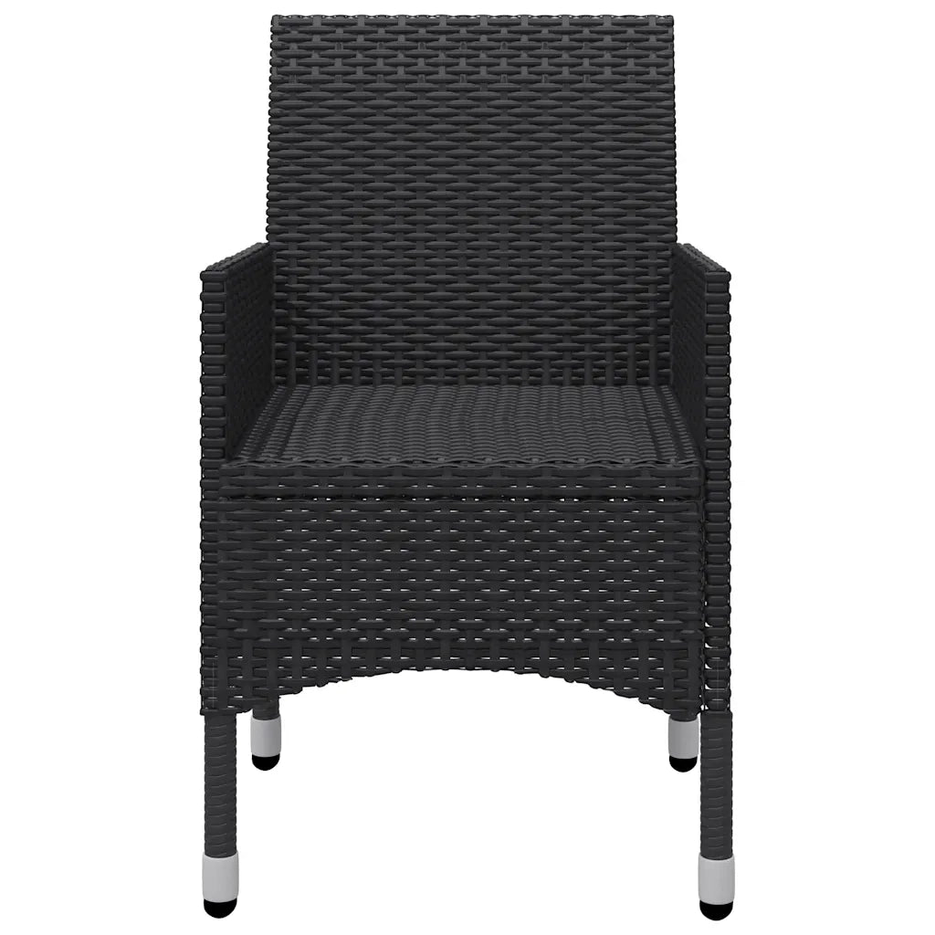 Set Mobili da Pranzo per Giardino 5 pz | Set Salotto da Giardino Nero