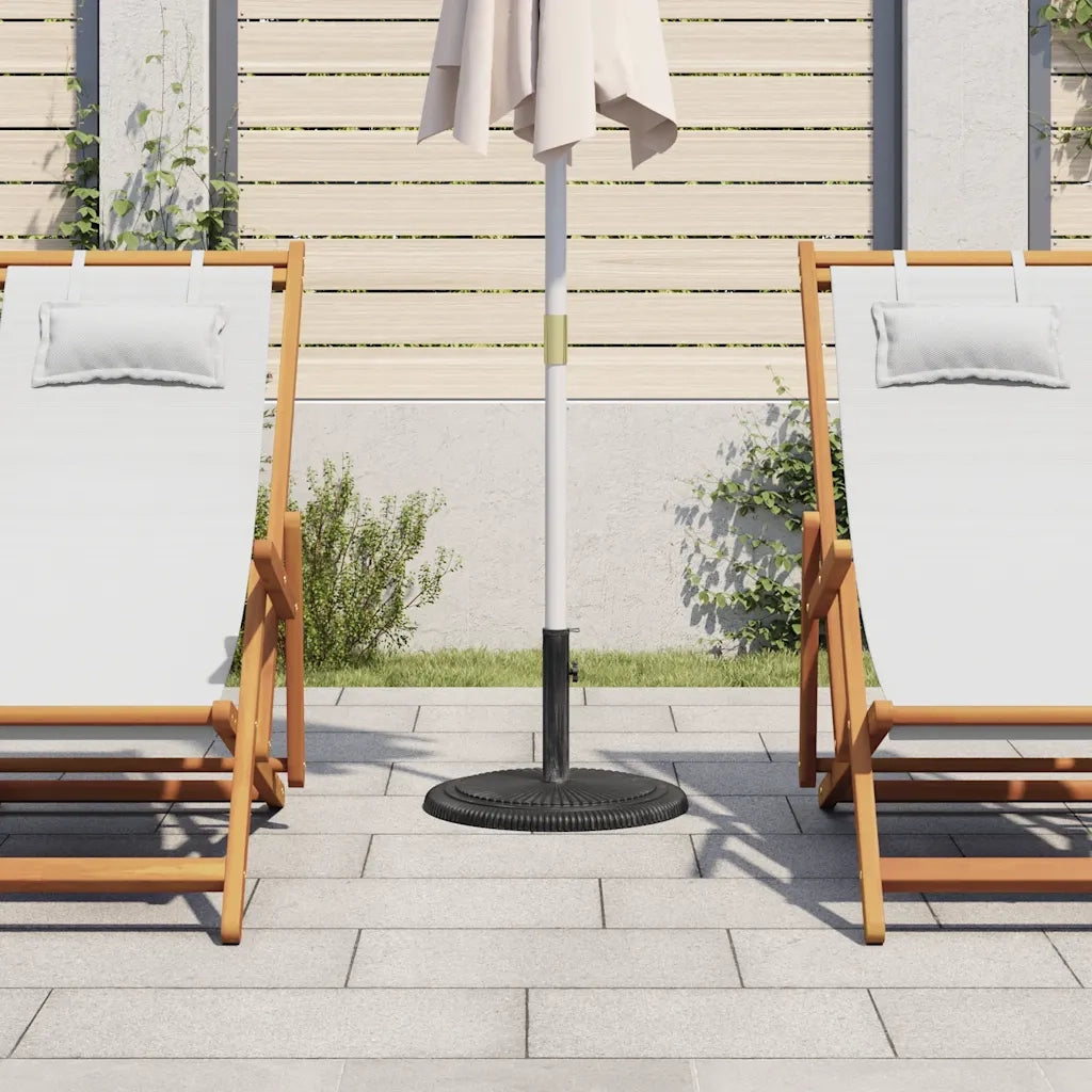 Base per ombrellone-Supporto per ombrellone Nera 45x45x30 cm in Ghisa