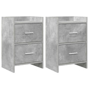 Comodini 2 pcs Grigio Cemento 40 x 30 x 60 cm 8010970