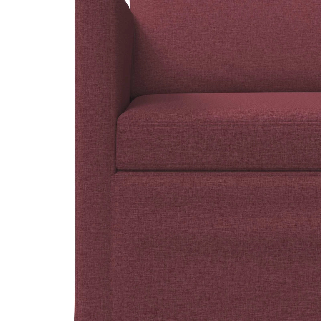 Set di divani 2 pcs Rosso Vino Tessuto 3433151