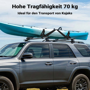 Porta kayak da auto Porta canoa 4 pezzi Supporto per tetto auto