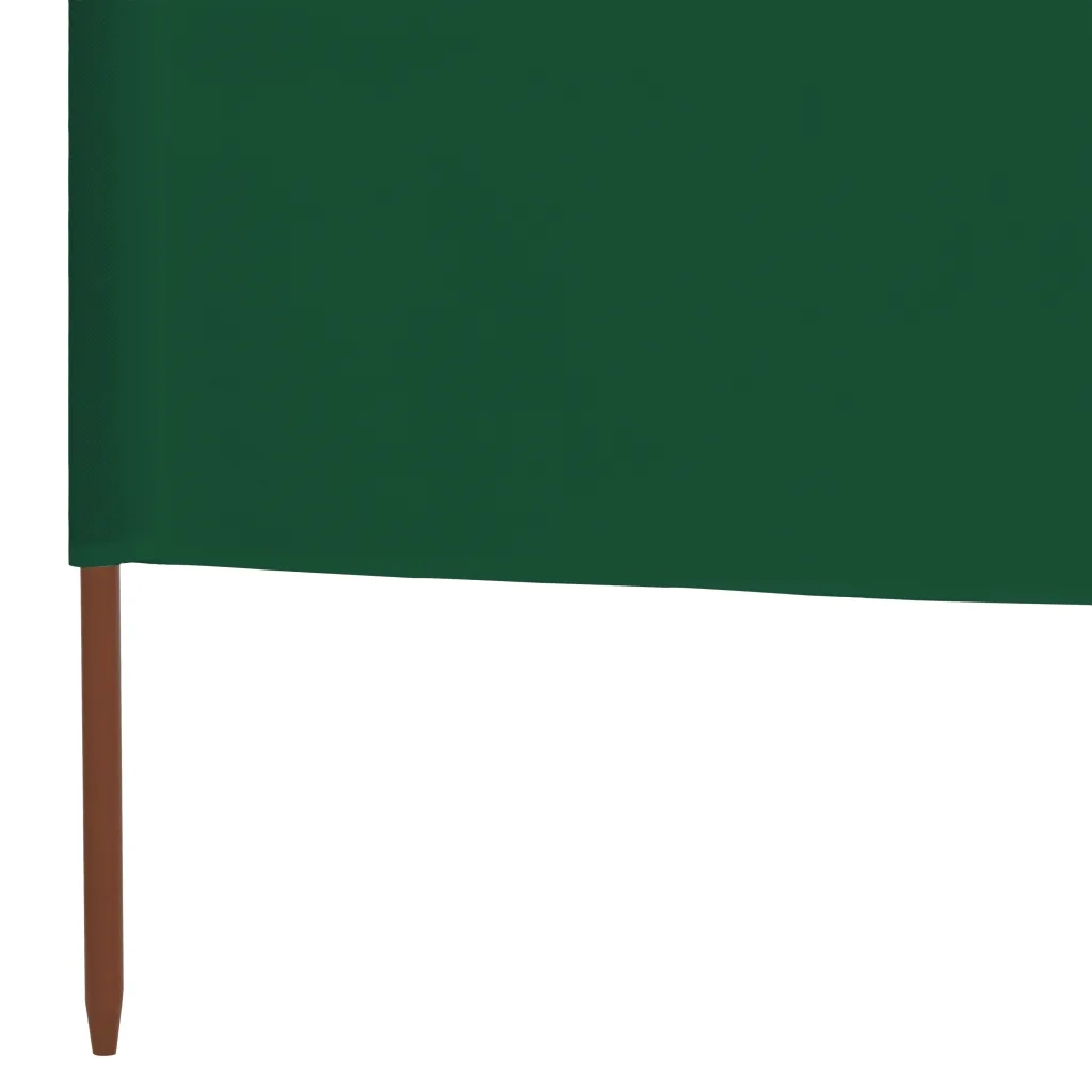 Paravento a 3 Pannelli in Tessuto 400x120cm Verde CFW6740623
