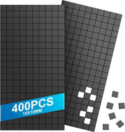 400 piastre adesive di magneti, 10 x 10 mm magneti, carta magnetica piatta per scuola, ufficio, frigorifero, lavagna bianca, foto, fai da te
