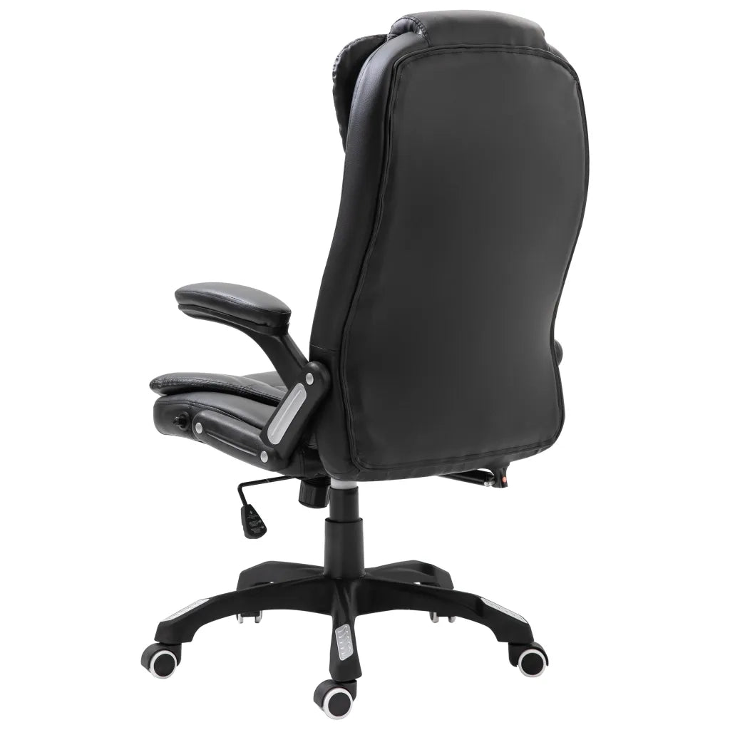 Sedia da Ufficio | Sedia da Gaming Nera in Similpelle