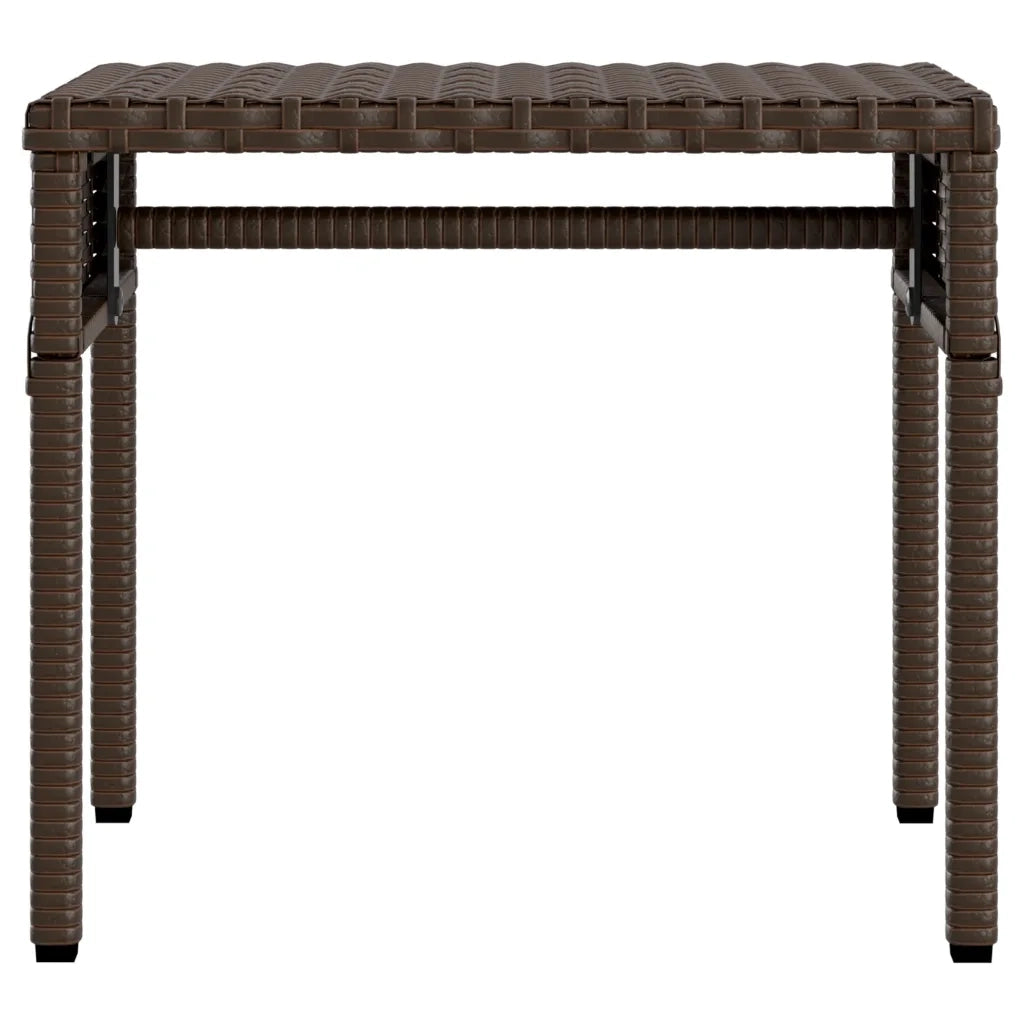 Lettini Prendisole 2 pz | Sdraio da giardino | Lettino da sole con Baldacchino e Tavolino Polyrattan