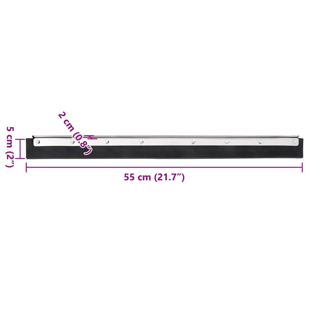 Testine Tergipavimento 5 pz 55x2x5 cm in Acciaio e Gomma CFW8934746