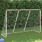 Porte Calcio Bambini con Palloni 2 in 1 Bianche 184x64x124 cm 4008437