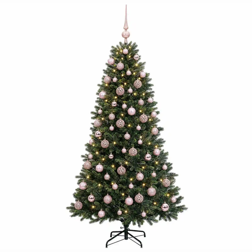 Albero di Natale Artificiale con Palline 240 cm 300 LED 3466698